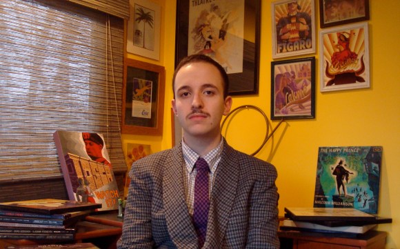 In his yellow bedroom